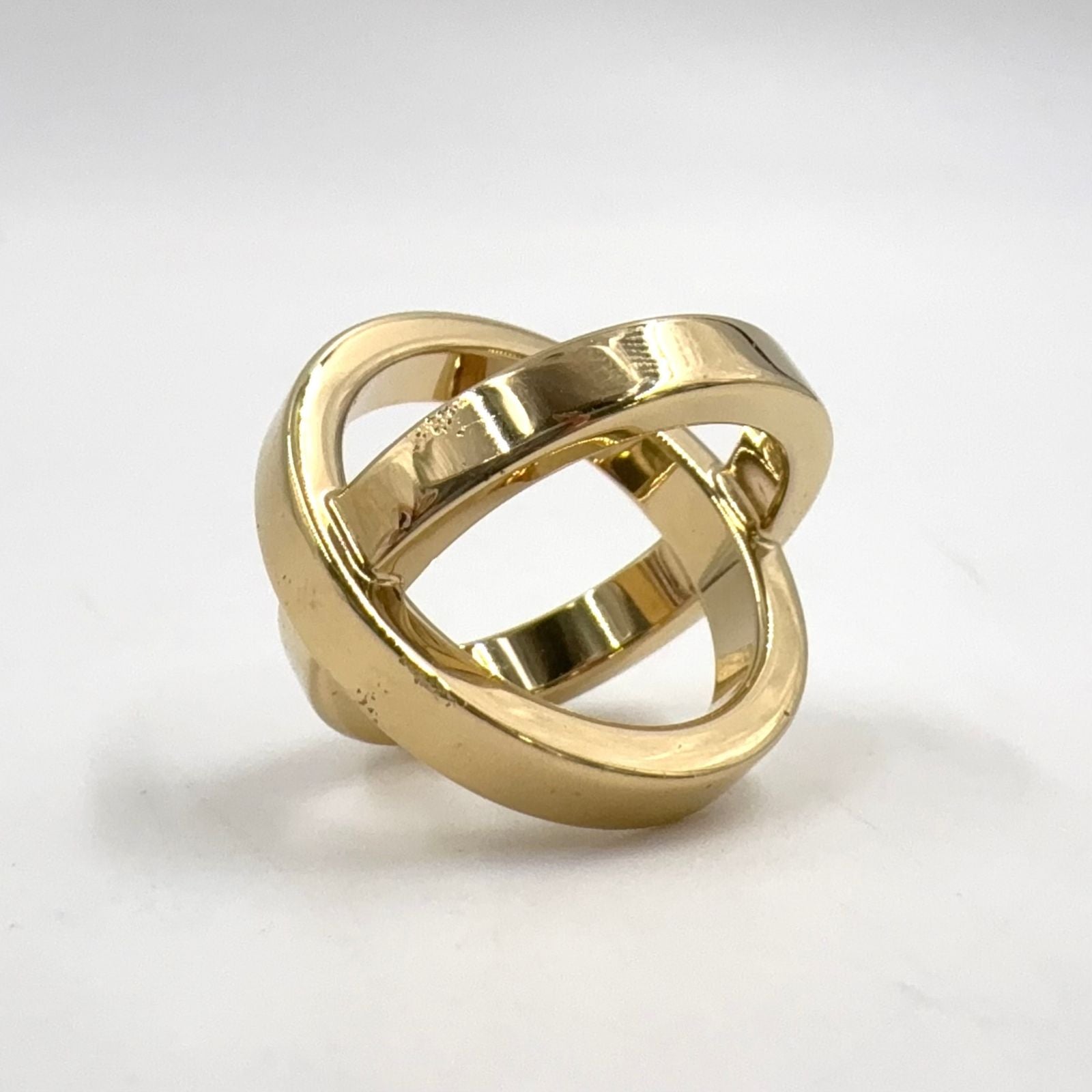 Hermes Cosmos Metal Gold Scarf Ring — view 2
