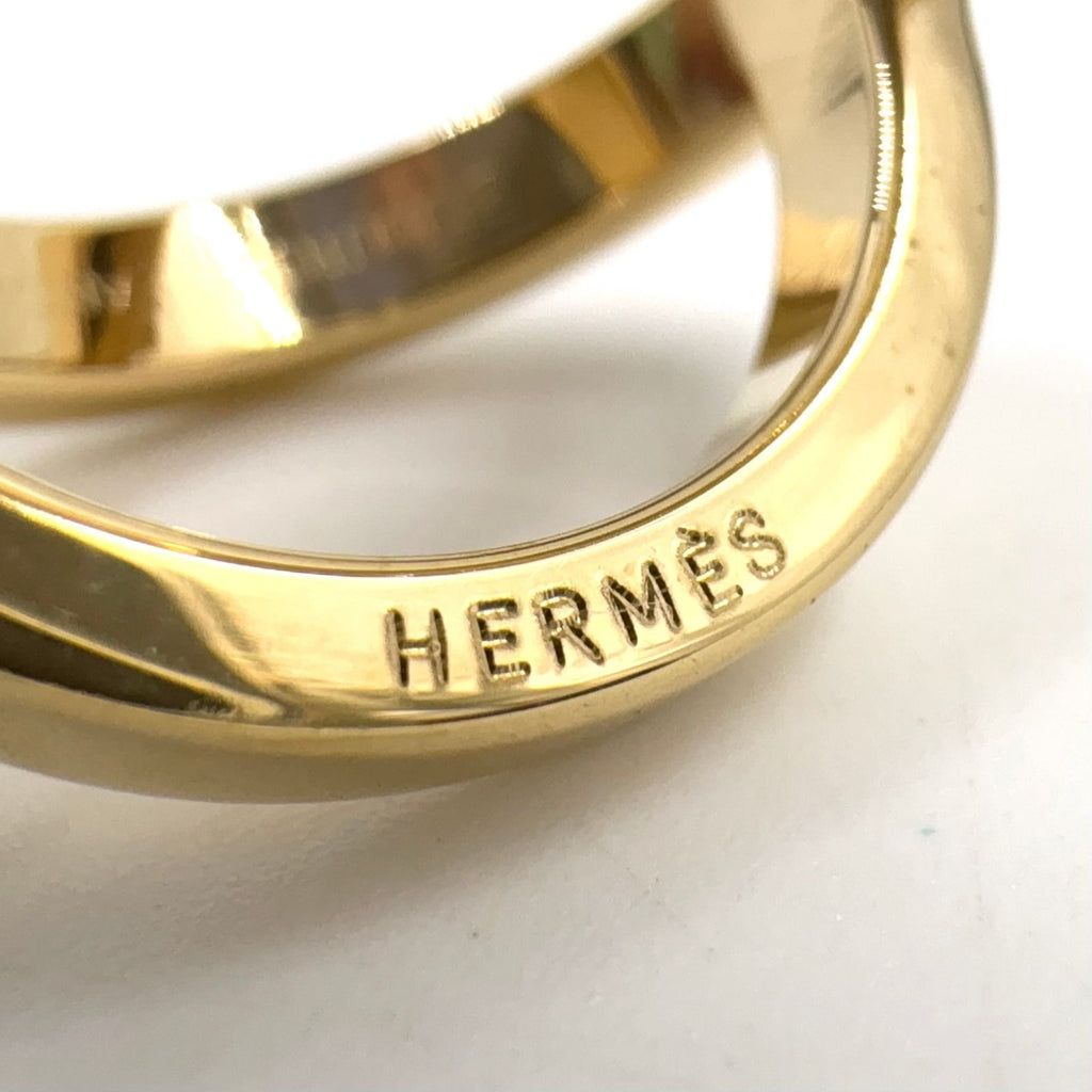 Hermes Cosmos Metal Gold Scarf Ring — view 3