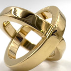 Hermes Cosmos Metal Gold Scarf Ring — view 7
