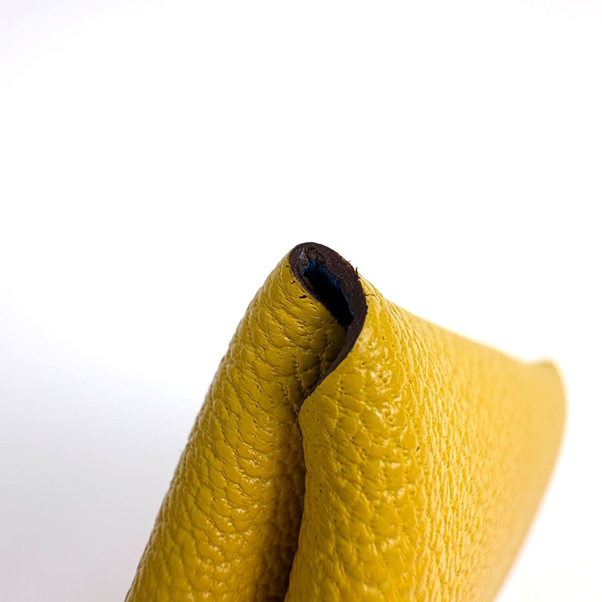 Hermes Bastia Verso Coin Purse Leather Yellow — view 3