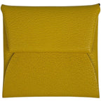 Hermes Bastia Verso Coin Purse Leather Yellow