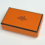 Hermes Enamel Earrings Gold Plated Blue — view 5