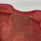Hermes Market GM Drawstring Shoulder Bag Taurillon Clemence Rouge — view 8