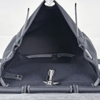 Hermes Herbag Zip a Dos PM 2-Way Toile Ashbe Roulis Backpack Canvas Noir — view 9