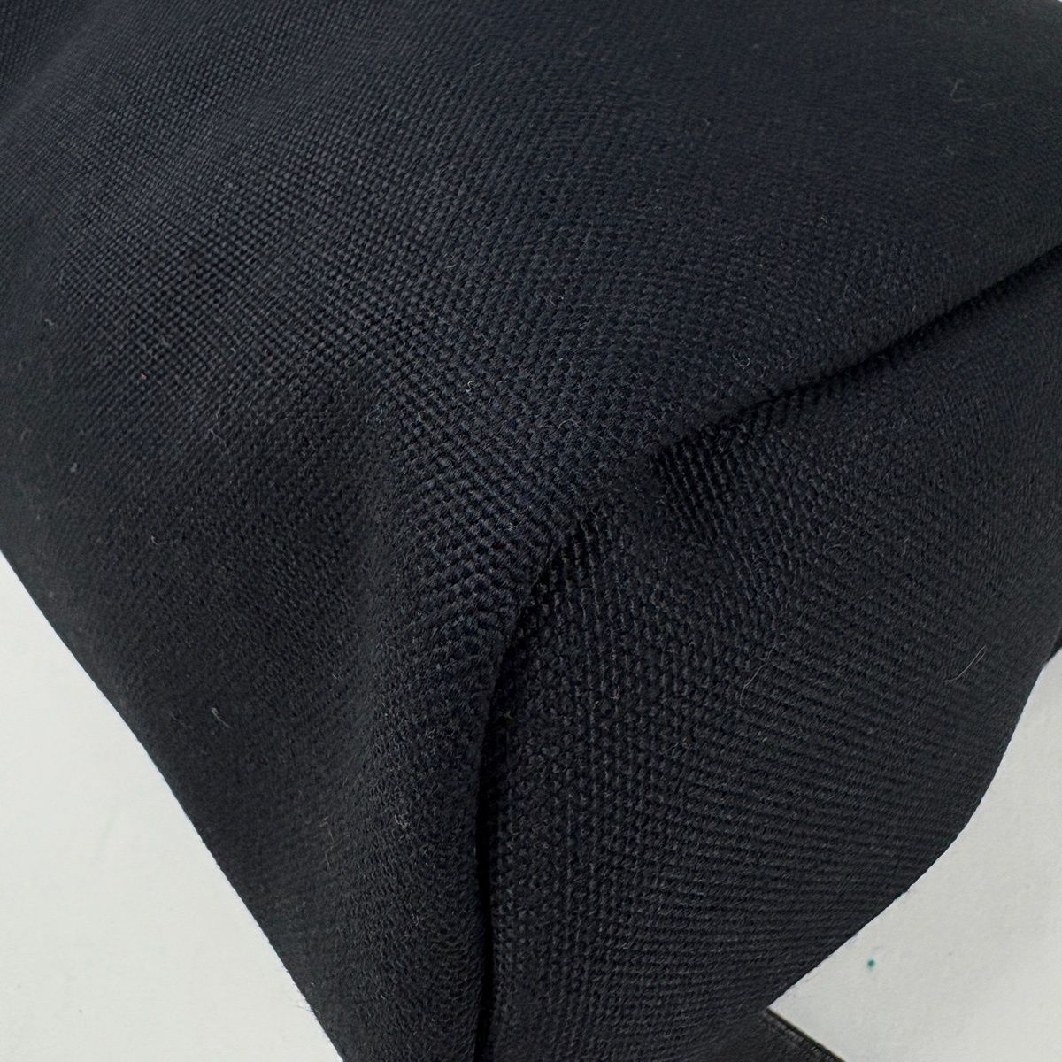 Hermes Herbag Zip a Dos PM 2-Way Toile Ashbe Roulis Backpack Canvas Noir — view 3