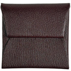 Hermes Bastia Verso Coin Case Chevre Brown