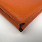 Hermes Calvi Card Case Vo Garibaldi Orange — view 3