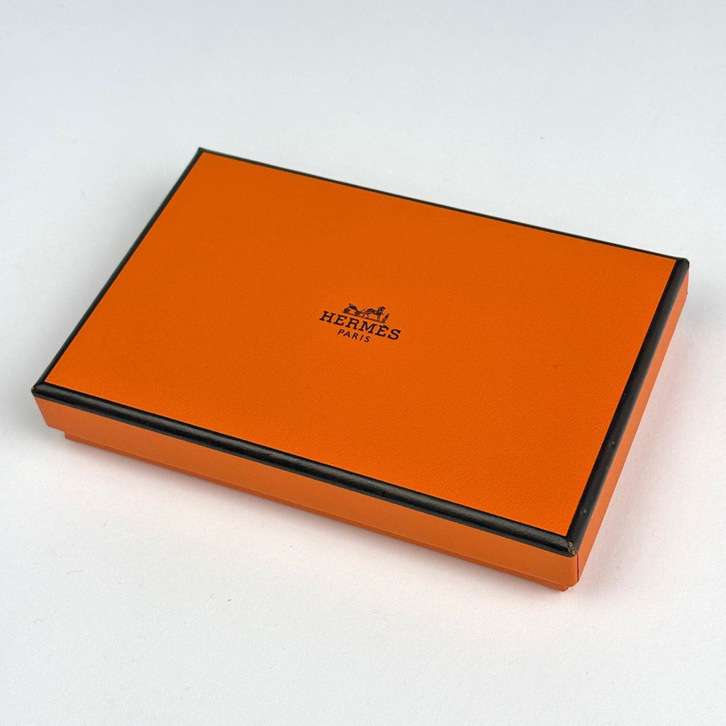Hermes Calvi Card Case Vo Garibaldi Orange — view 8
