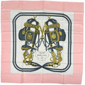 Hermes Carre 90 Brides de Gala Ceremonial Bridle Horse Gear Scarf Silk Pink