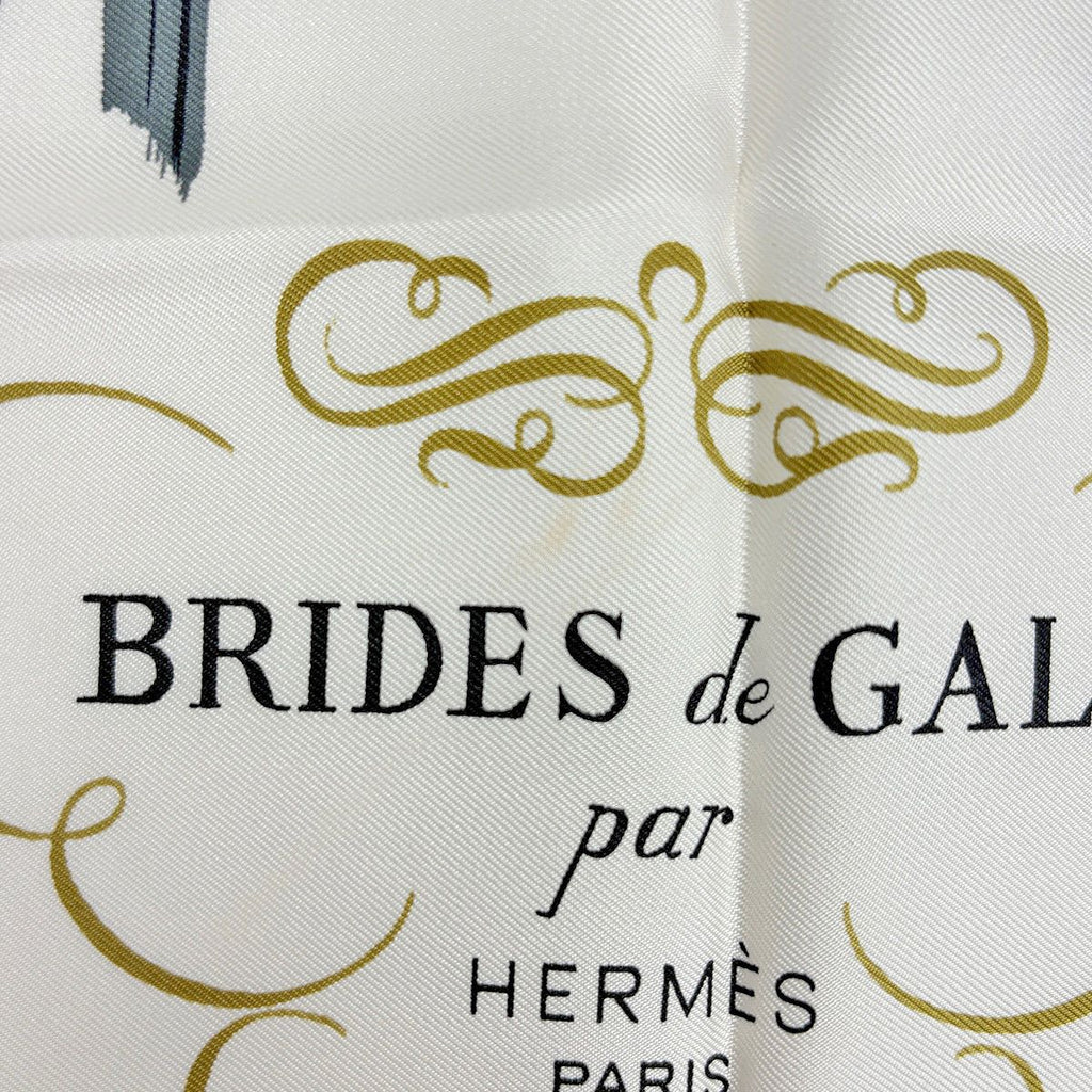 Hermes Carre 90 Brides de Gala Ceremonial Bridle Horse Gear Scarf Silk Pink — view 3
