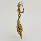 Chanel CC Logo Earrings Swing Gold Plated — view 2