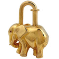 Hermes Elephant Motif Bag Charm Pendant Cadena Bag Gold Plated