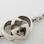 Gucci Heart Motif Bracelet Ball Chain 925 Sterling Silver — view 4