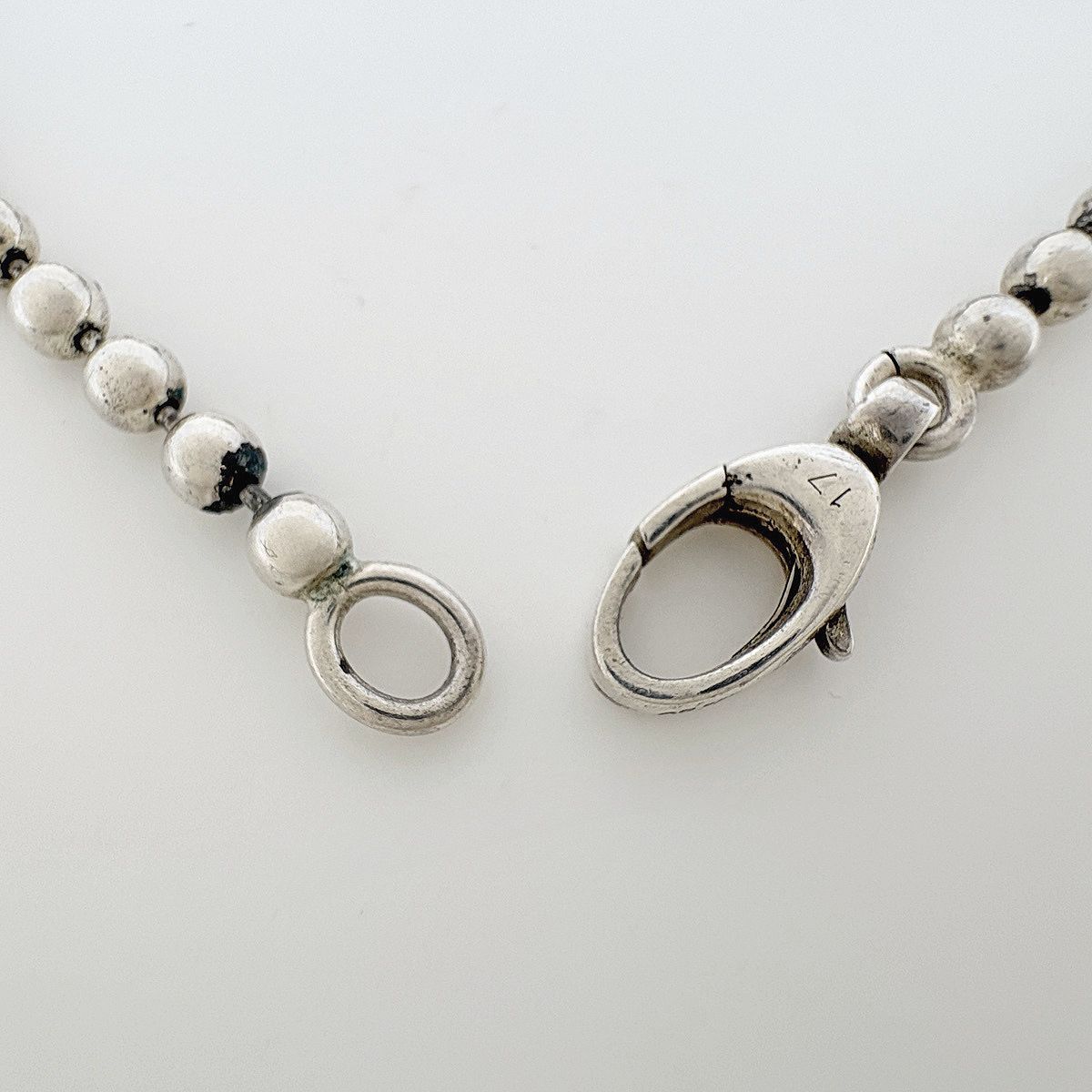 Gucci Heart Motif Bracelet Ball Chain 925 Sterling Silver — view 3