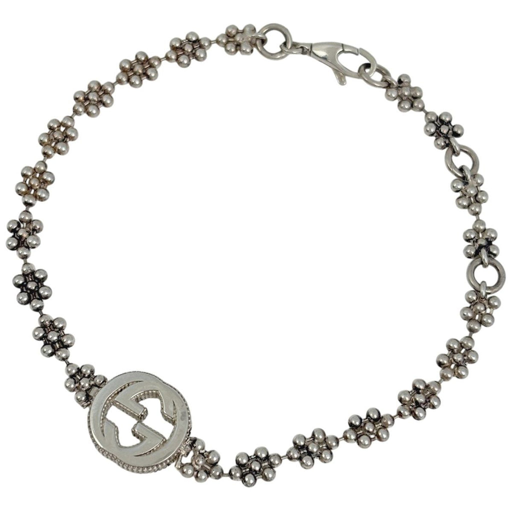 Gucci Interlocking Bracelet 925 Sterling Silver
