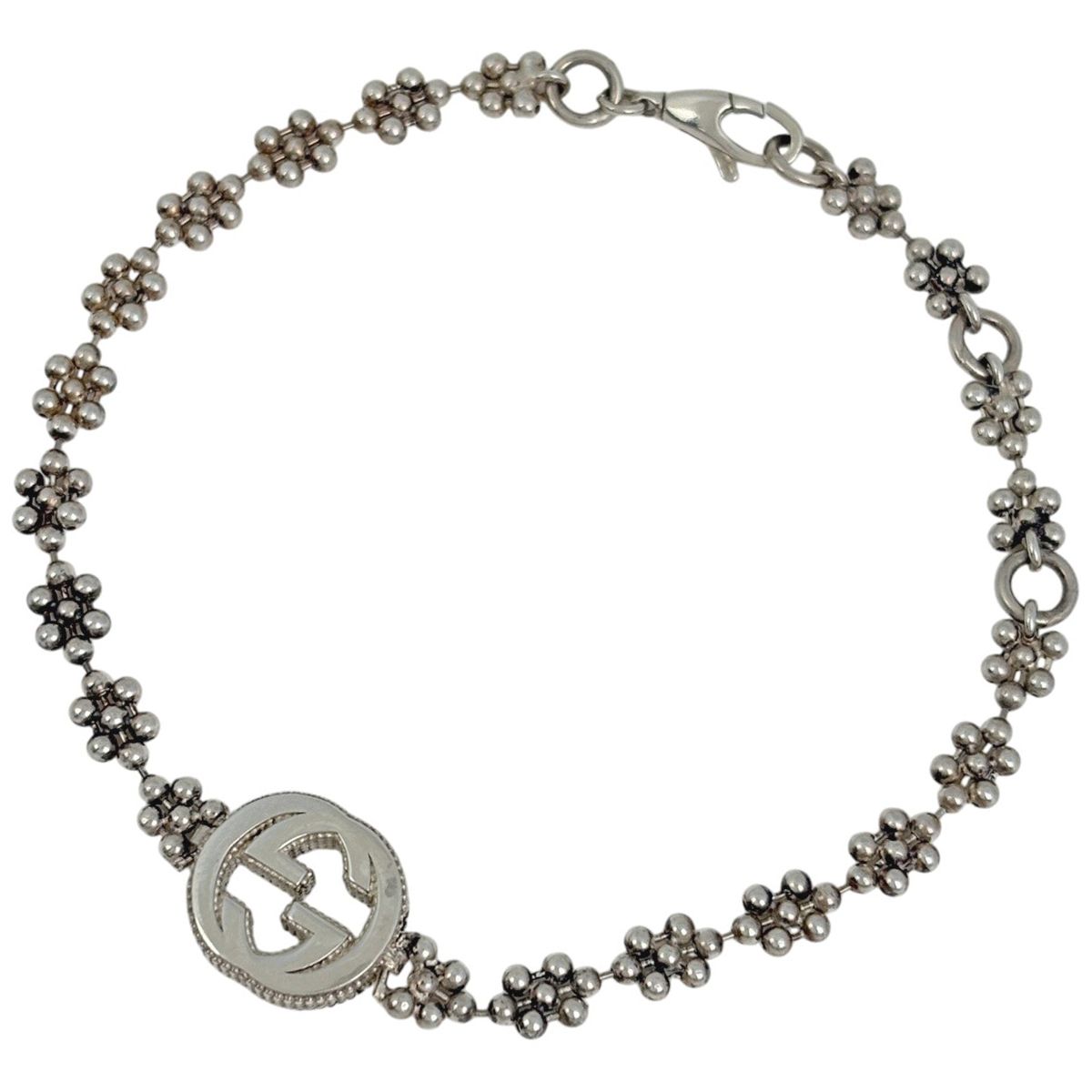 Gucci Interlocking Bracelet 925 Sterling Silver