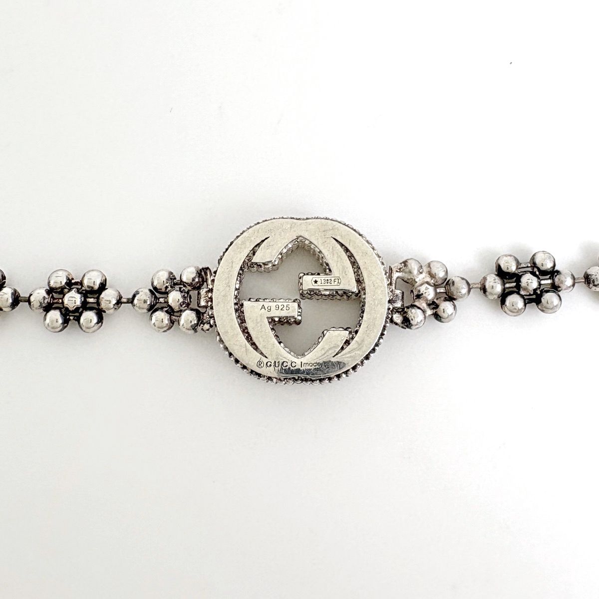 Gucci Interlocking Bracelet 925 Sterling Silver — view 2