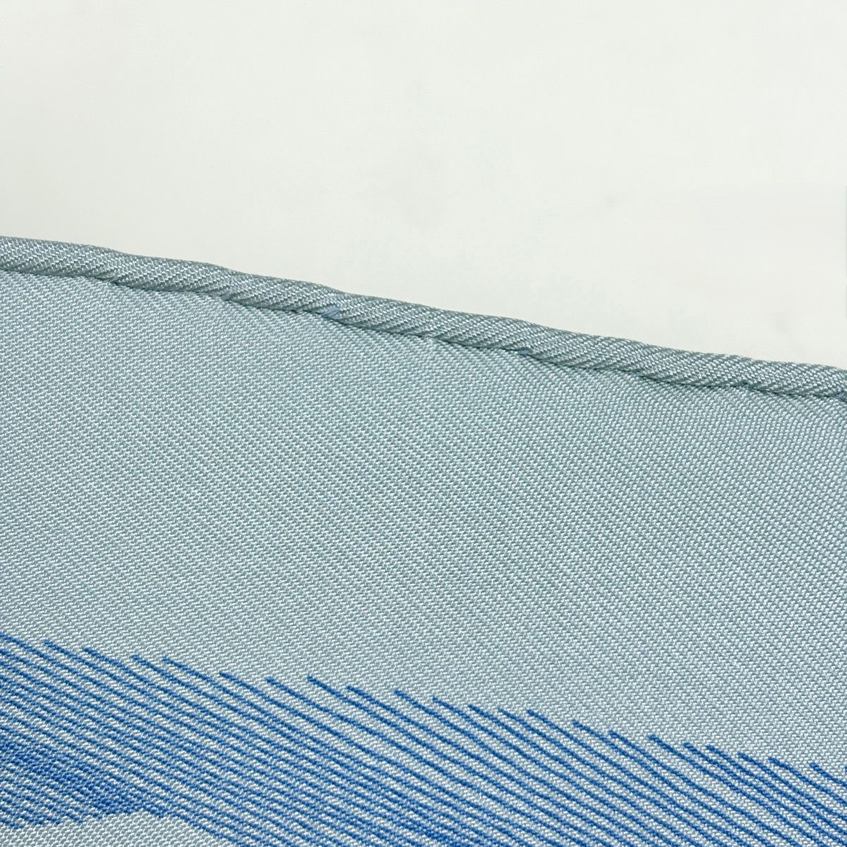 Hermes Carre 90 Etude Pour Une Parure de Gala Formal Scarf Silk Light Blue — view 3