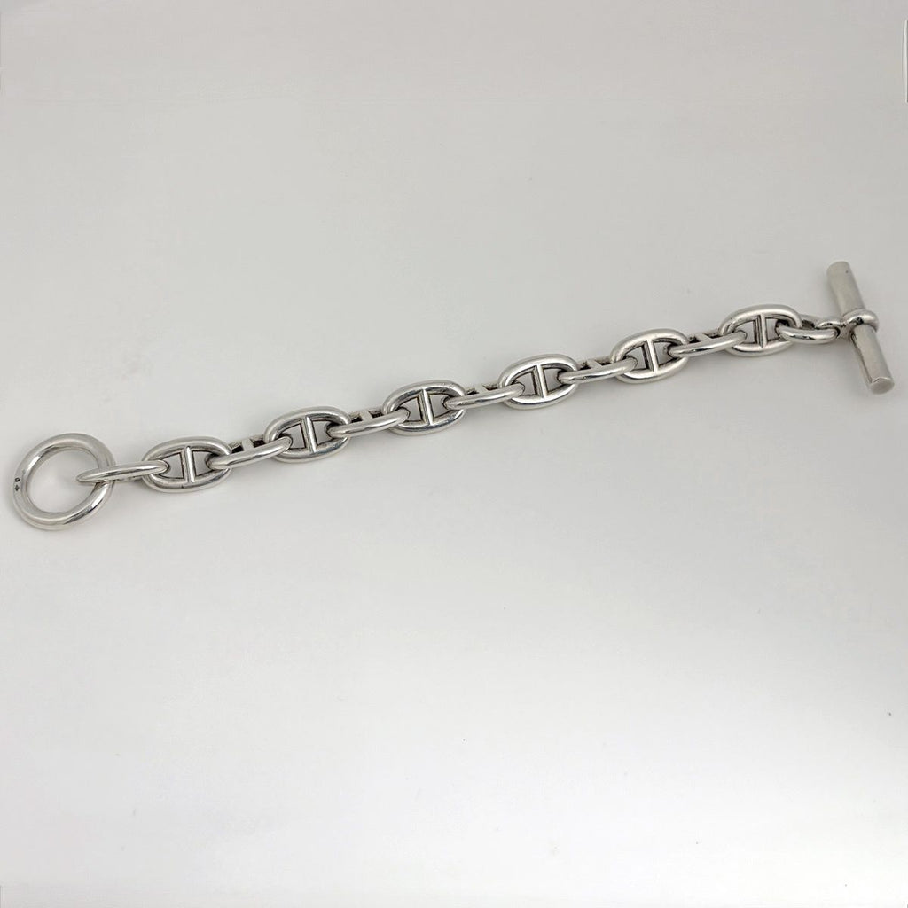 Hermes Chaine D'ancre TGM 12 Links Bracelet 925 Sterling Silver — view 3