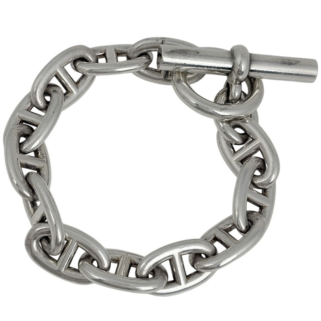 Hermes Chaine D'ancre TGM 12 Links Bracelet 925 Sterling Silver