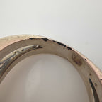 Hermes Corozo Ring Series Shell Metal Silver — view 4