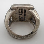 Hermes Corozo Ring Series Shell Metal Silver — view 3