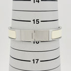 Hermes Clic Enamel Bracelet Clac Bangle Metal Silver White — view 4