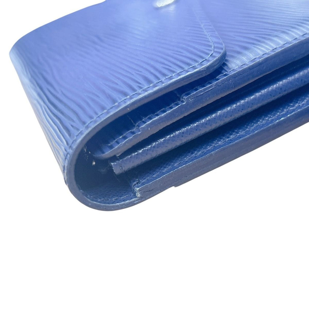 Louis Vuitton Epi Wallet Portefeuille Sarah Indigo Blue — view 4