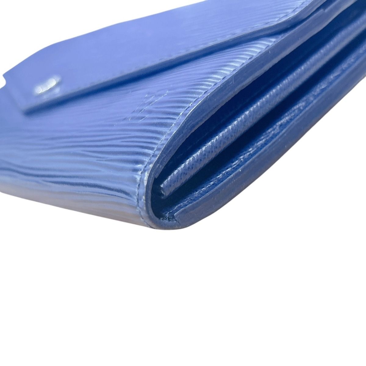 Louis Vuitton Epi Wallet Portefeuille Sarah Indigo Blue — view 6