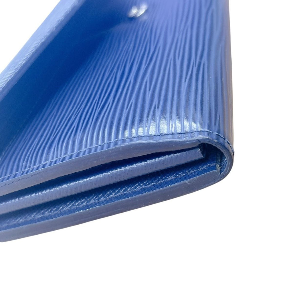 Louis Vuitton Epi Wallet Portefeuille Sarah Indigo Blue — view 3