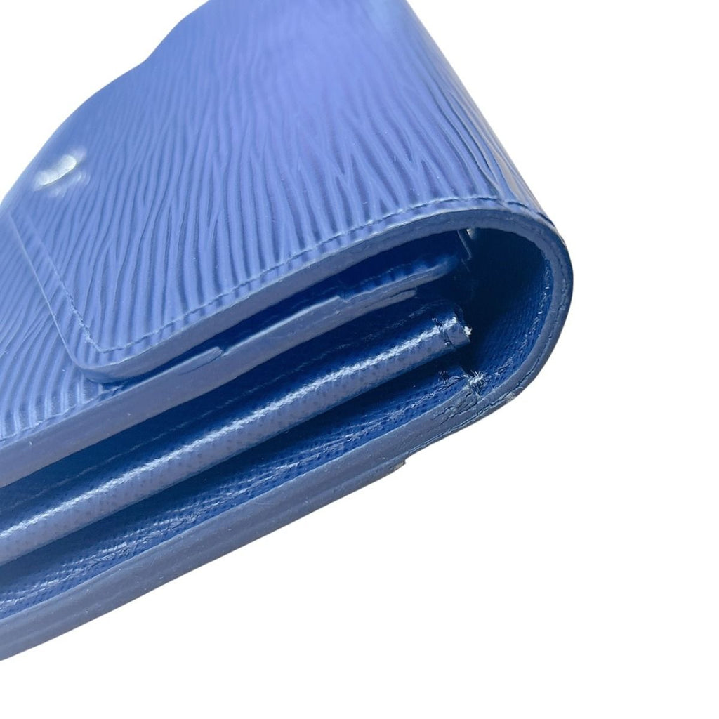 Louis Vuitton Epi Wallet Portefeuille Sarah Indigo Blue — view 5