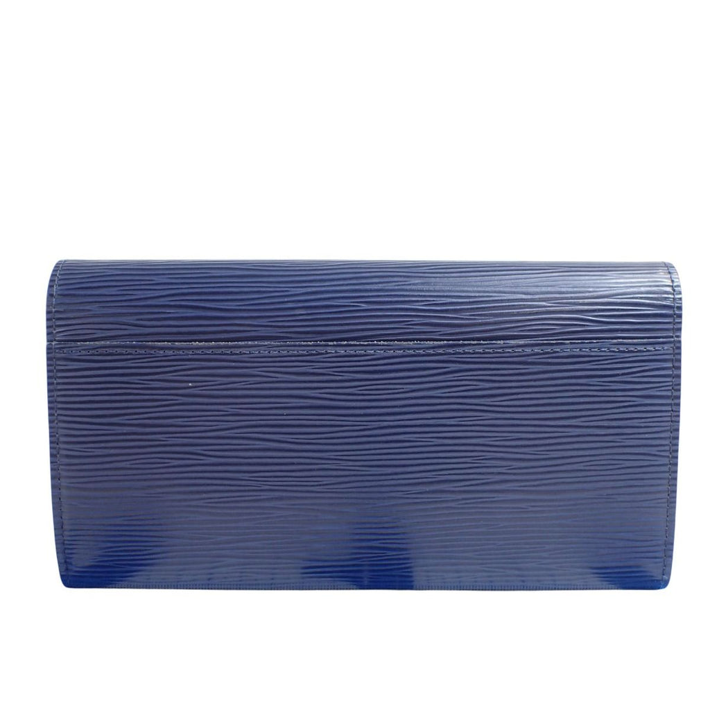 Louis Vuitton Epi Wallet Portefeuille Sarah Indigo Blue — view 2