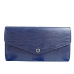 Louis Vuitton Epi Wallet Portefeuille Sarah Indigo Blue