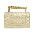 Chanel Bag Handbag Gold — view 2