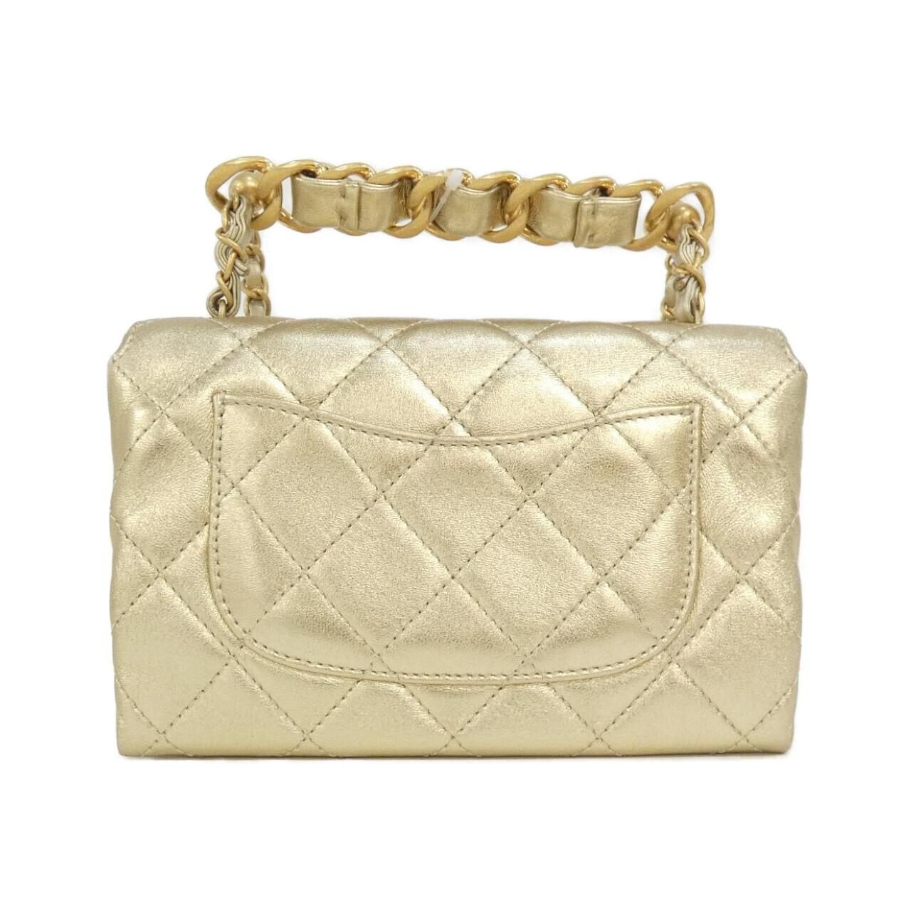 Chanel Bag Handbag Gold — view 2