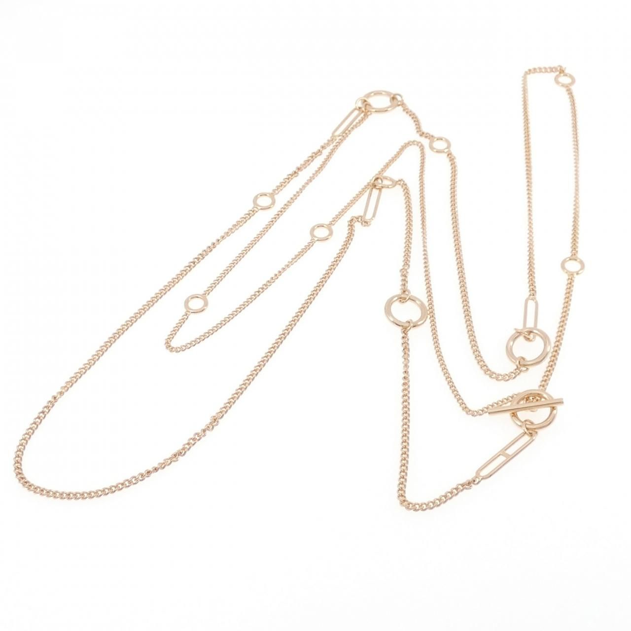 Hermes Echappe Necklace Gold — view 5
