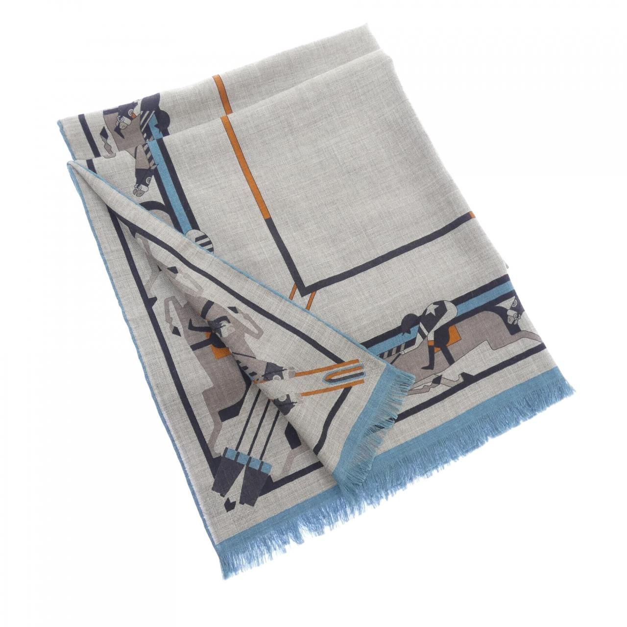 Hermes Stole Scarf Brown