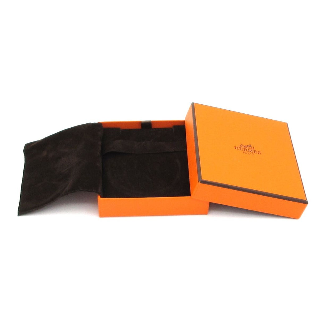 Hermes Necklace Loop Grand Leather Black Gold — view 6