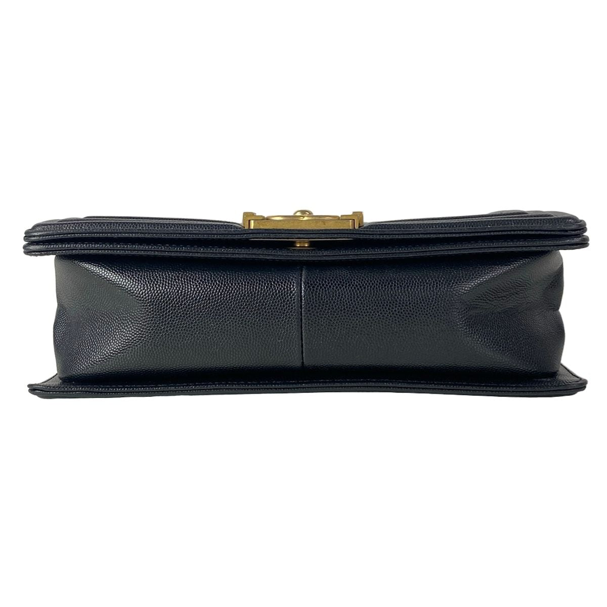 Chanel Shoulder Bag Boy Quilted Black Chain Vintage Gold — view 5