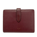 Celine Bifold Wallet Strap Bordeaux Leather
