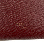 Celine Bifold Wallet Strap Bordeaux Leather — view 5