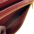 Celine Bifold Wallet Strap Bordeaux Leather — view 4