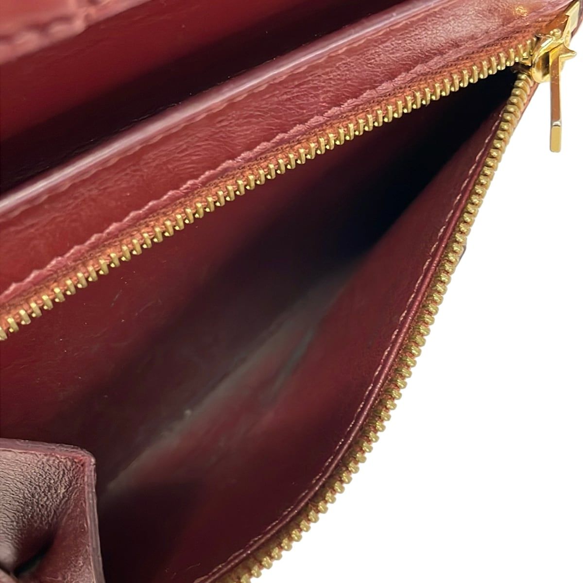 Celine Bifold Wallet Strap Bordeaux Leather — view 4