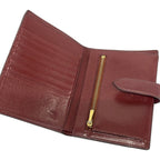 Celine Bifold Wallet Strap Bordeaux Leather — view 3
