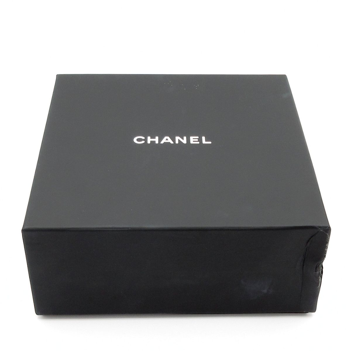 Chanel Headband Black White Ribbon CC Logo — view 6