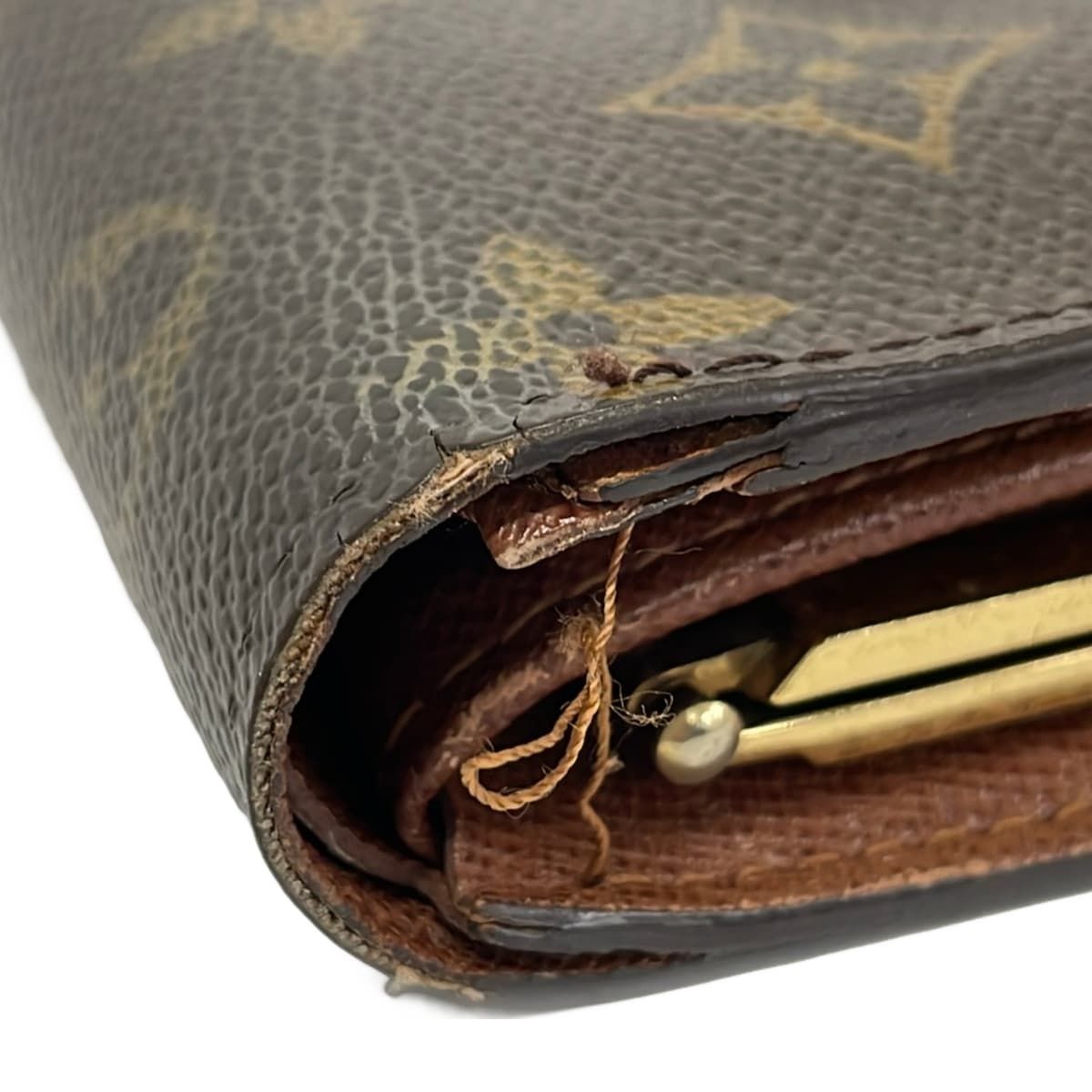 Louis Vuitton Bifold Wallet Monogram Porte Monet Viet Viennois Leather — view 7