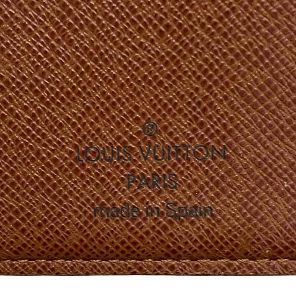 Louis Vuitton Bifold Wallet Monogram Porte Monet Viet Viennois Leather — view 5