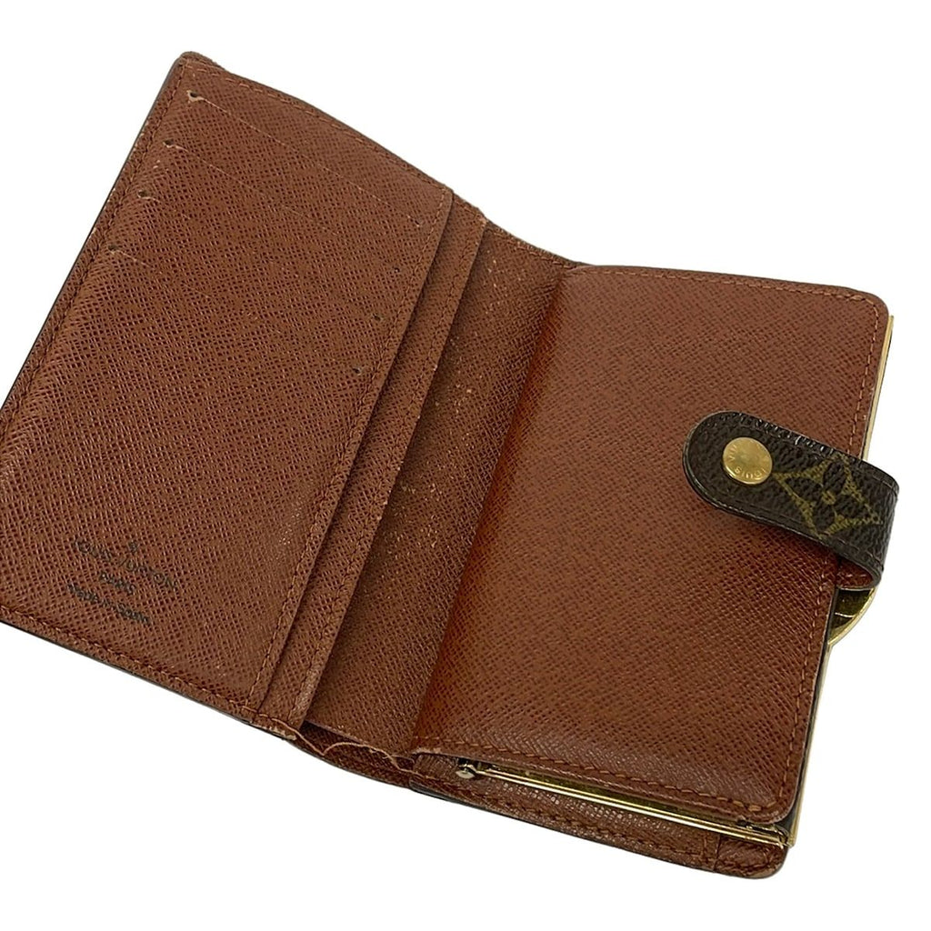 Louis Vuitton Bifold Wallet Monogram Porte Monet Viet Viennois Leather — view 3
