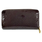 Louis Vuitton Wallet Monogram Vernis Zippy Amarante Leather — view 2
