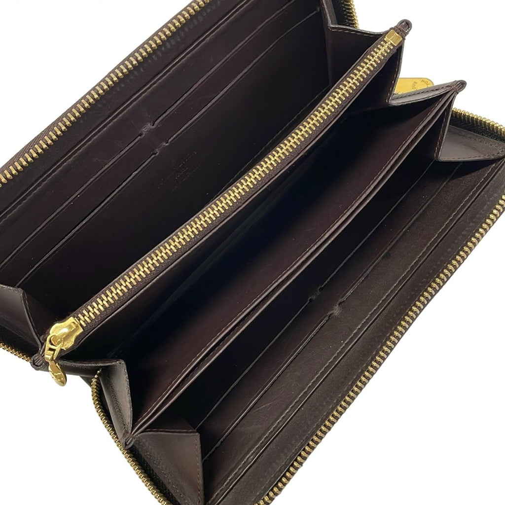 Louis Vuitton Wallet Monogram Vernis Zippy Amarante Leather — view 3